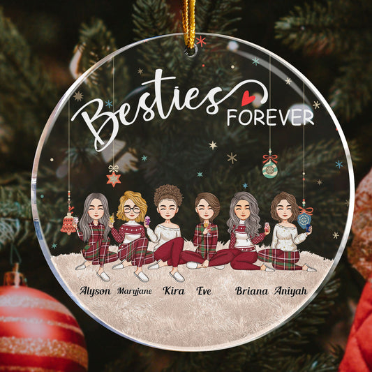 MyAvatar™ Personalized Acrylic Ornament - Besties Forever