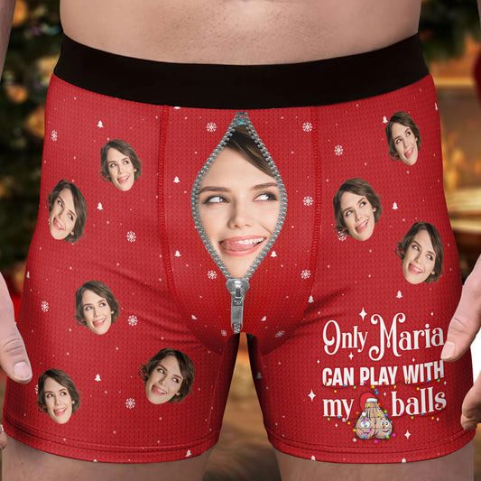 MyAvatar™ Personalized Men's Boxer Briefs - Play With My Balls