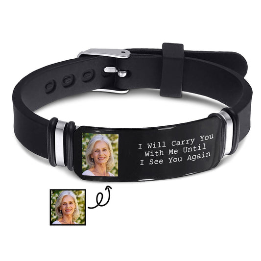 MyAvatar™ Personalized Engraved Bracelet - I'll Carry You