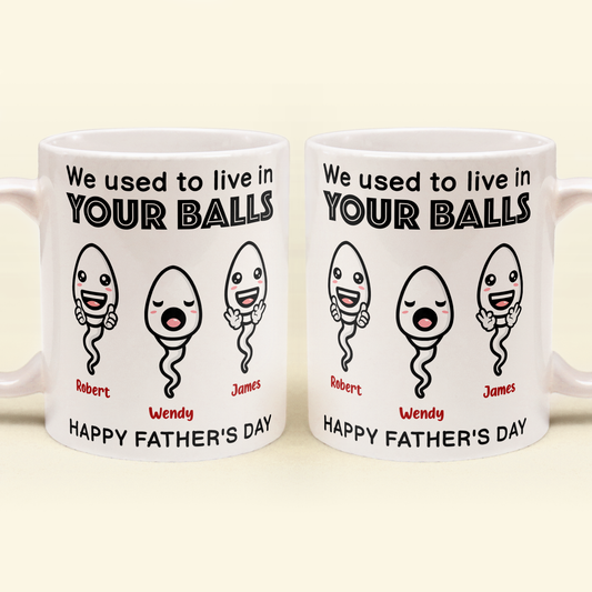 MyAvatar™ Personalized Mug - We Used To Live In Your Balls