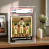 MyAvatar™ Trading Card Style Personalized Acrylic Ornament - Baseball No. 1 Dad Grandpa Man & Kids