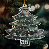 MyAvatar™ Personalized Acrylic Ornament - Christmas Tree With Family Names