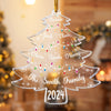 MyAvatar™ Personalized Acrylic Ornament - Christmas Tree With Family Names