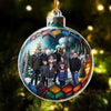 MyAvatar™ Personalized Acrylic Ornament - Custom Photo Family In Christmas Ball