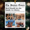 MyAvatar™ Personalized Acrylic Ornament - The BFF Times Friendship Gifts Newspaper