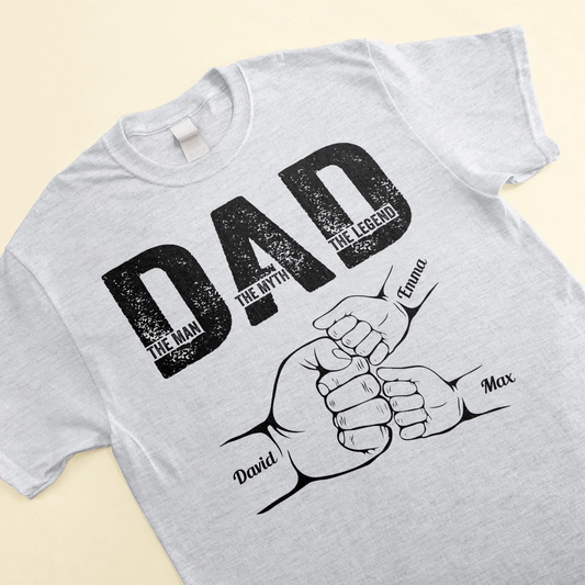 MyAvatar™ Personalized Shirt - Dad The Man The Myth The Legend