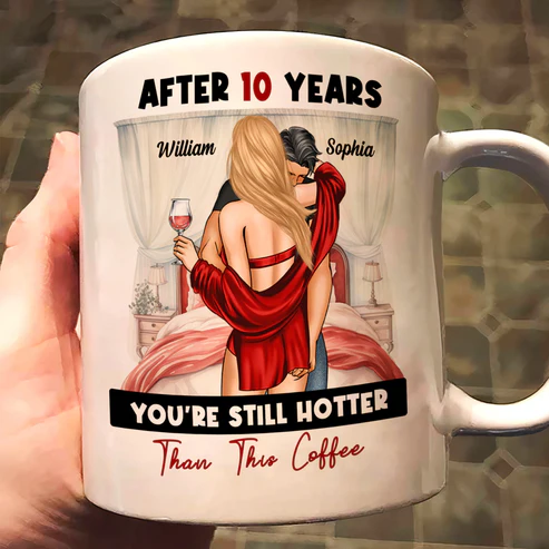 MyAvatar™ Personalized Mug - After Years You're Still Hotter Than This Coffee Anniversary